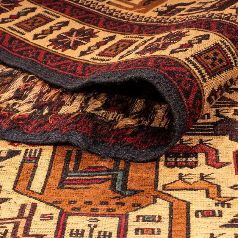 Kelim Carpet - orientalisk matta - 200 x 122 cm - beige