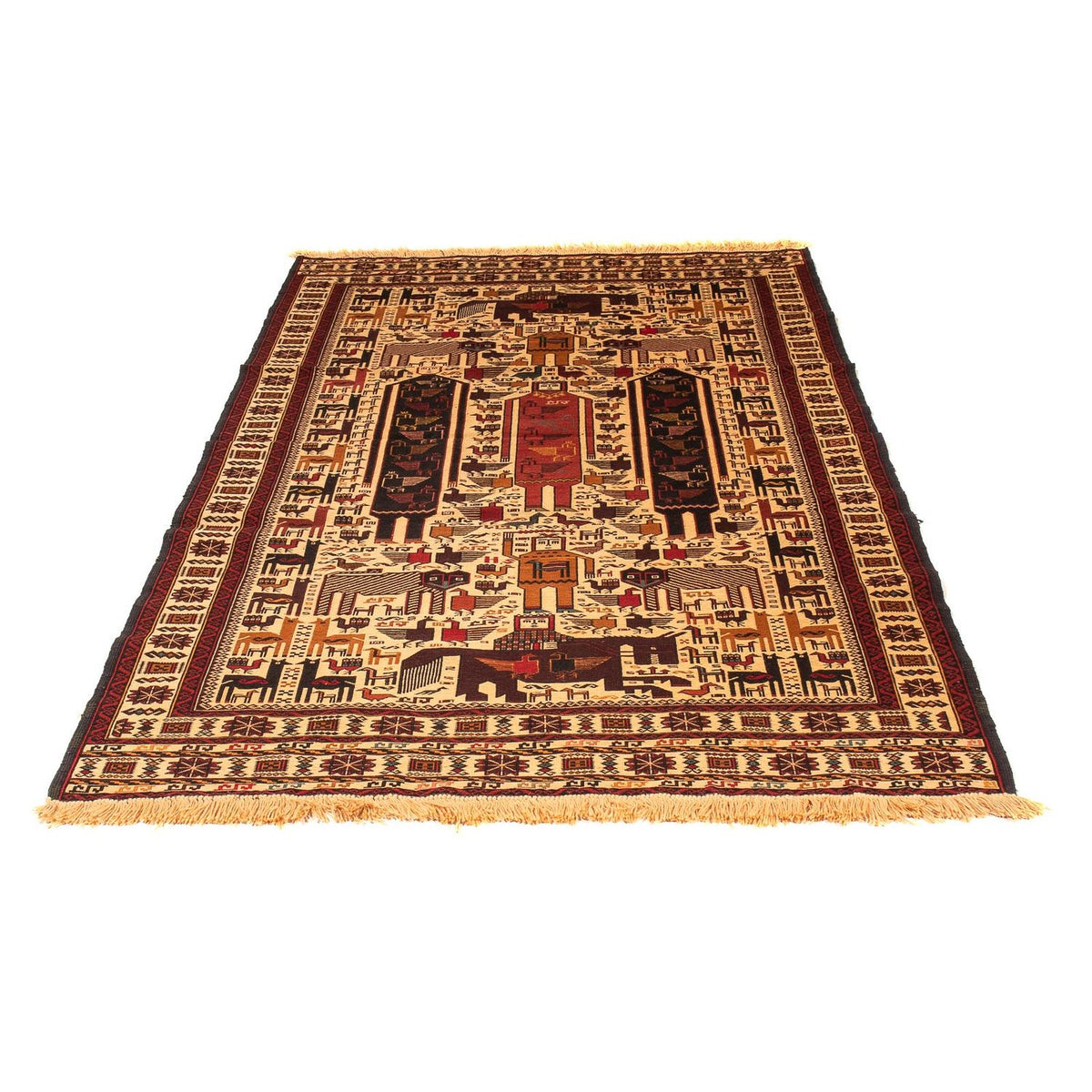 Kelim Carpet - orientalisk matta - 200 x 122 cm - beige