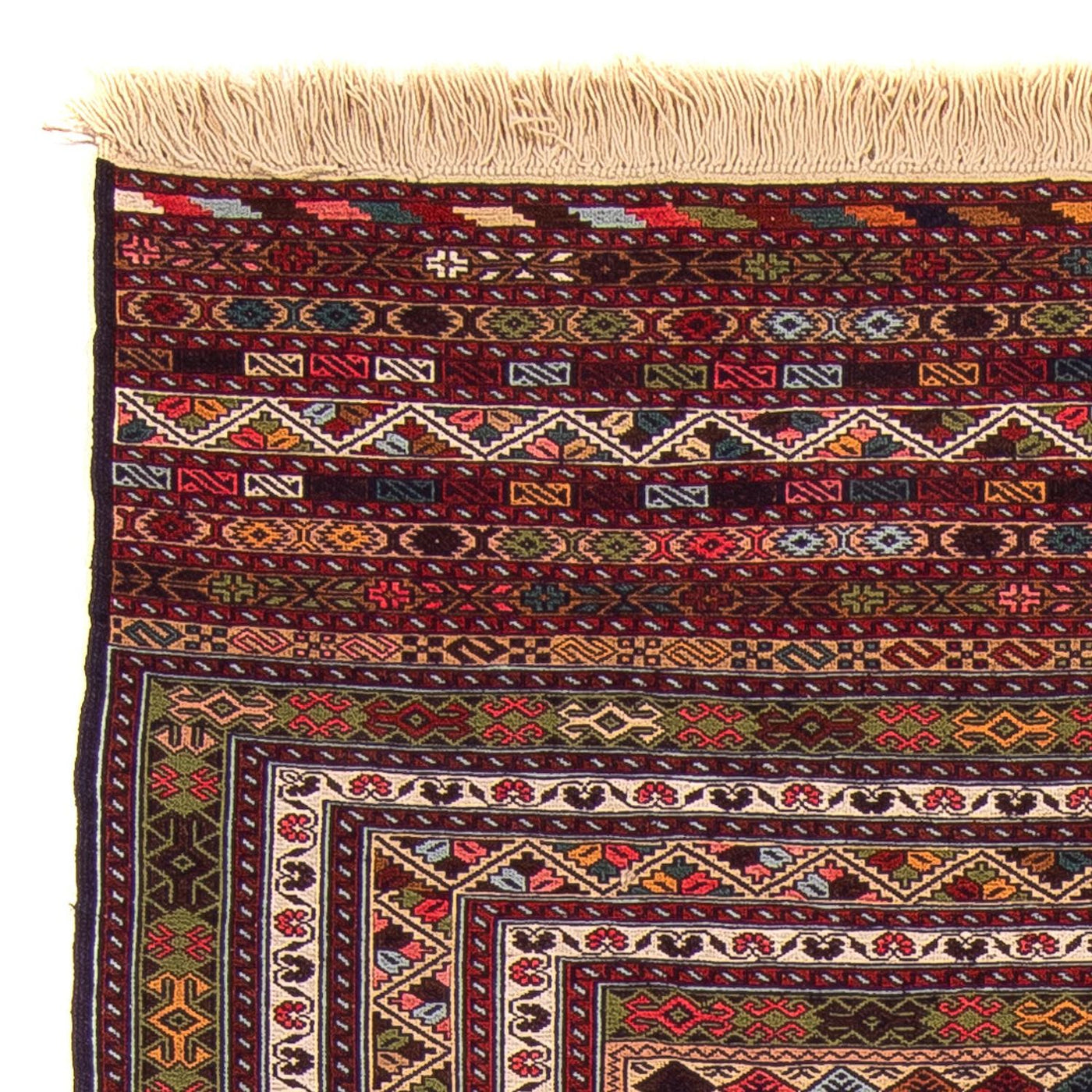 Kelim Carpet - orientalisk matta - 185 x 120 cm - flerfärgad