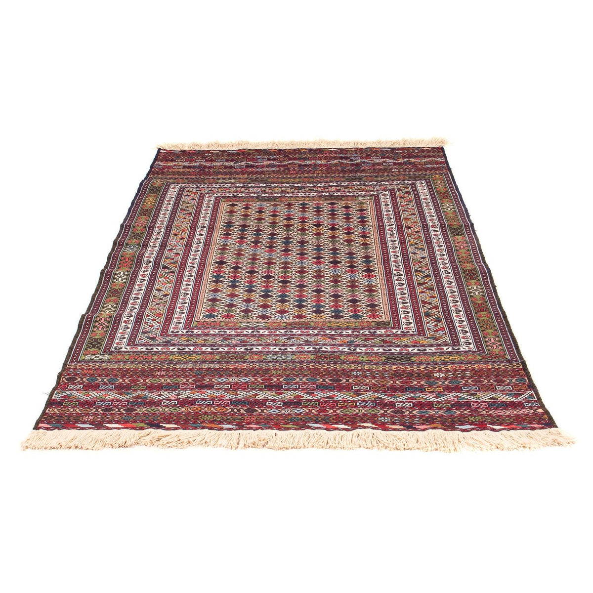 Kelim Carpet - orientalisk matta - 185 x 120 cm - flerfärgad