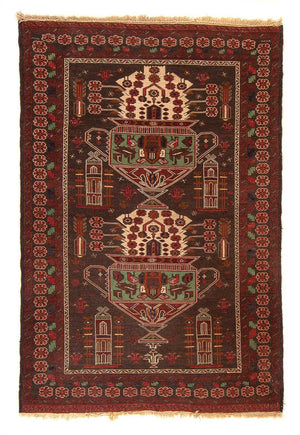 Kelim Carpet - orientalisk matta - 179 x 130 cm - brun