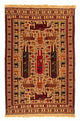 Kelim Carpet - orientalisk matta - 197 x 129 cm - ljusbrun