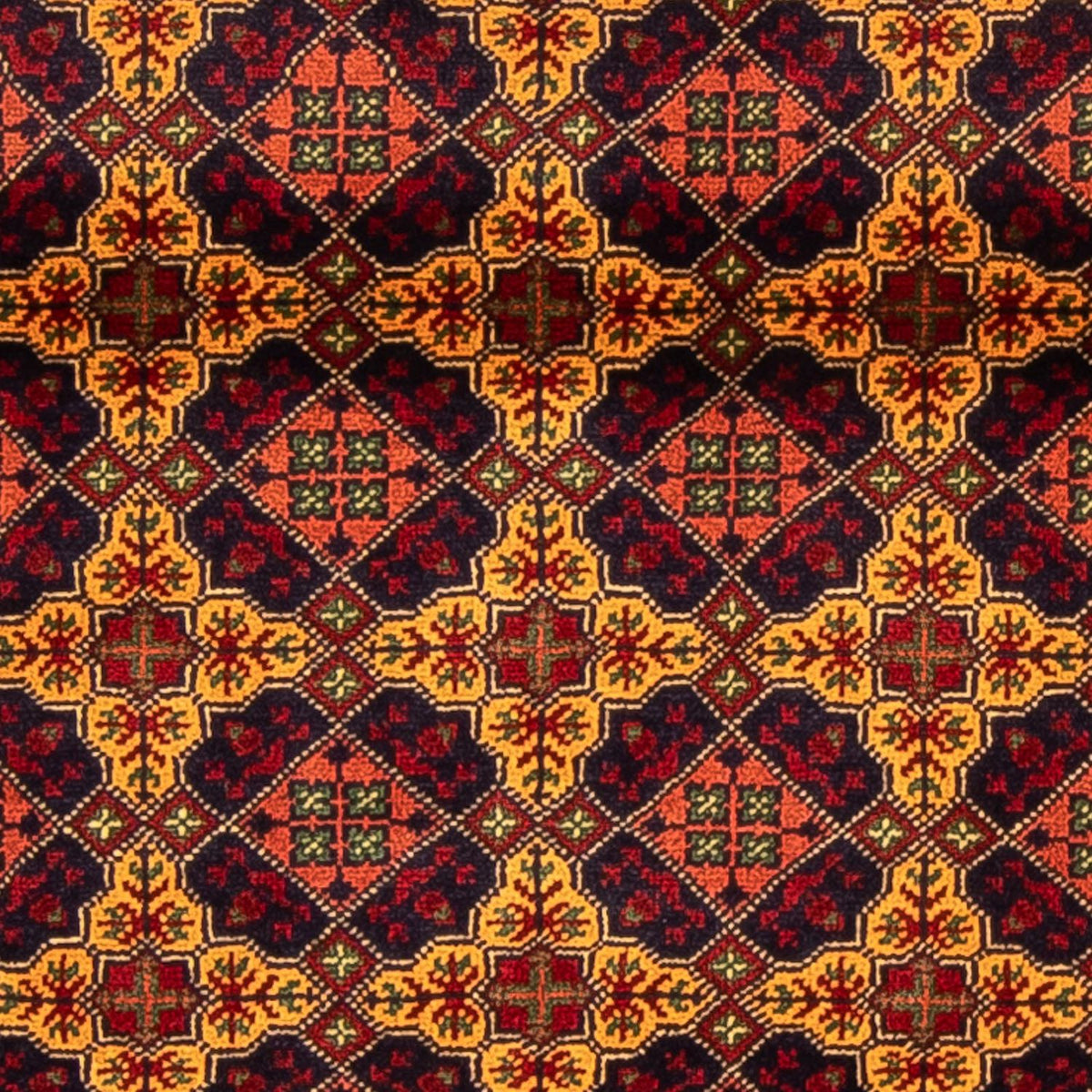 Runner Afghansk matta - Bukhara - 208 x 90 cm - flerfärgad