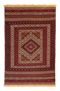 Kelim Carpet - orientalisk matta - 183 x 115 cm - flerfärgad