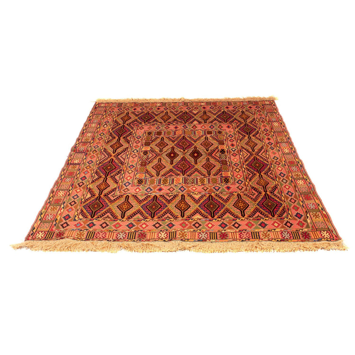 Kelim Carpet - orientalisk matta - 180 x 142 cm - flerfärgad