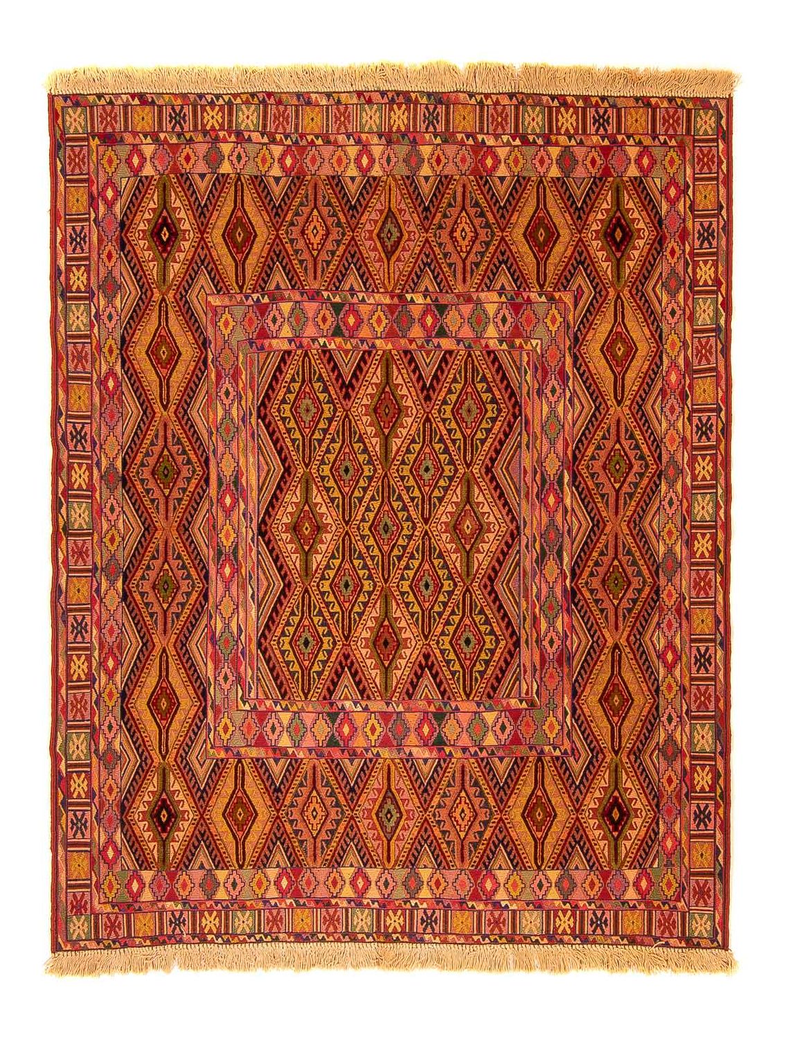Kelim Carpet - orientalisk matta - 167 x 142 cm - flerfärgad