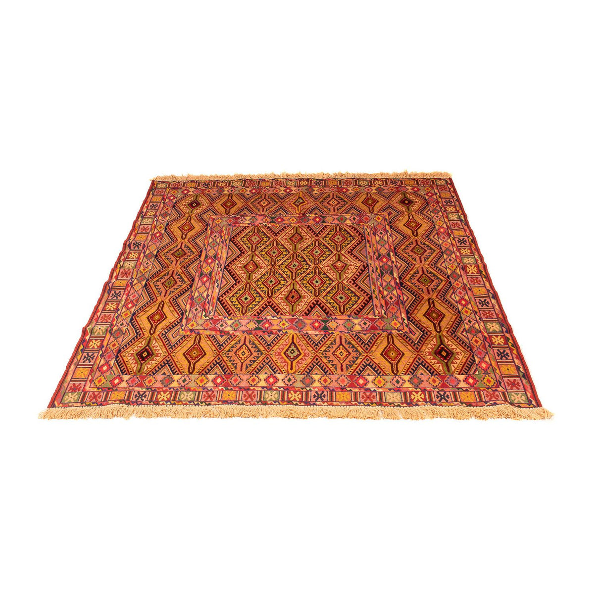 Kelim Carpet - orientalisk matta - 167 x 142 cm - flerfärgad
