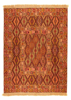 Kelim Carpet - orientalisk matta - 174 x 138 cm - flerfärgad