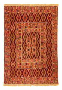 Kelim Carpet - orientalisk matta - 181 x 147 cm - flerfärgad