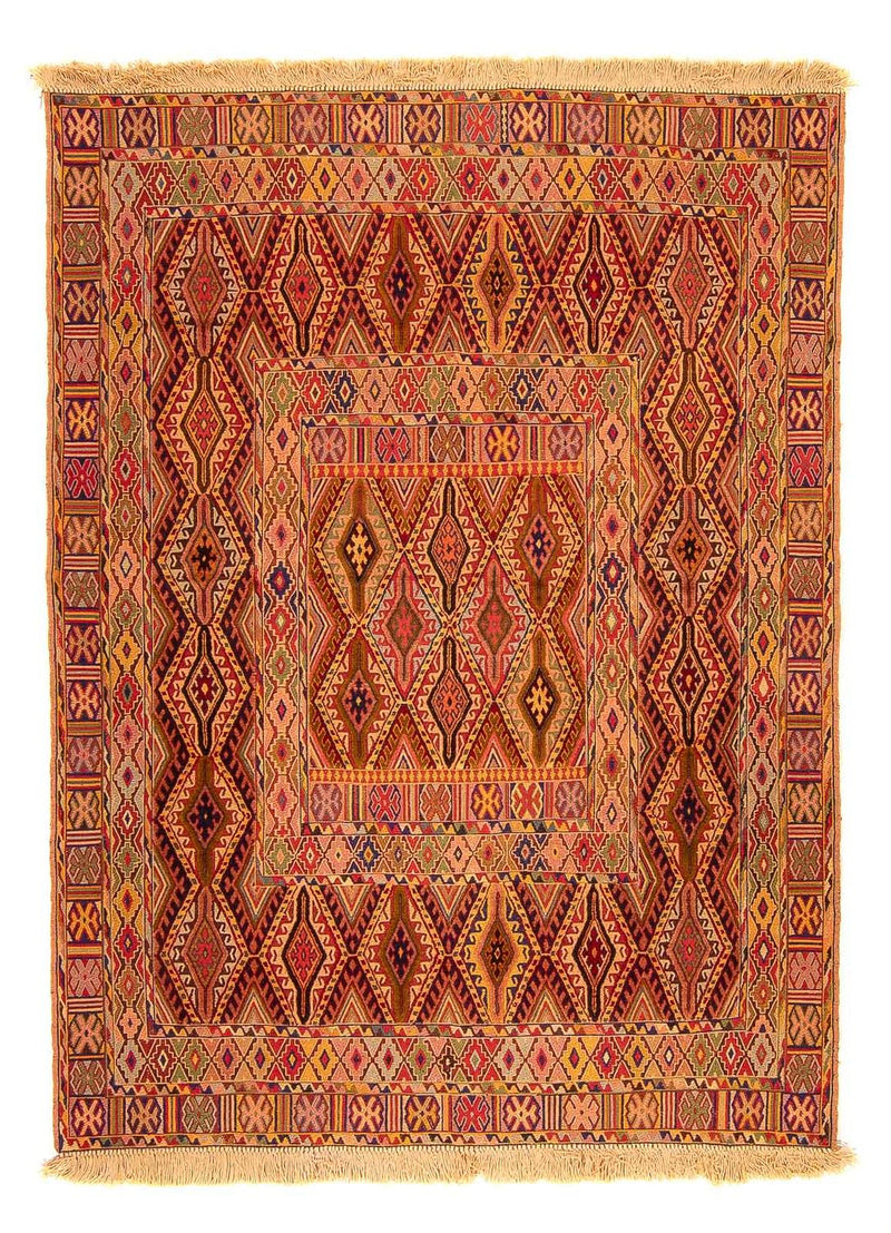Kelim Carpet - orientalisk matta - 168 x 132 cm - flerfärgad