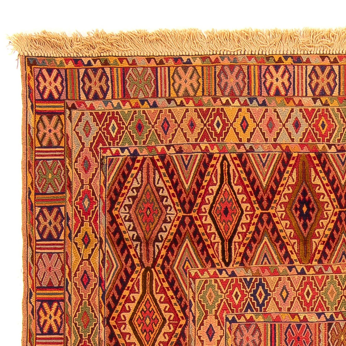 Kelim Carpet - orientalisk matta - 168 x 132 cm - flerfärgad