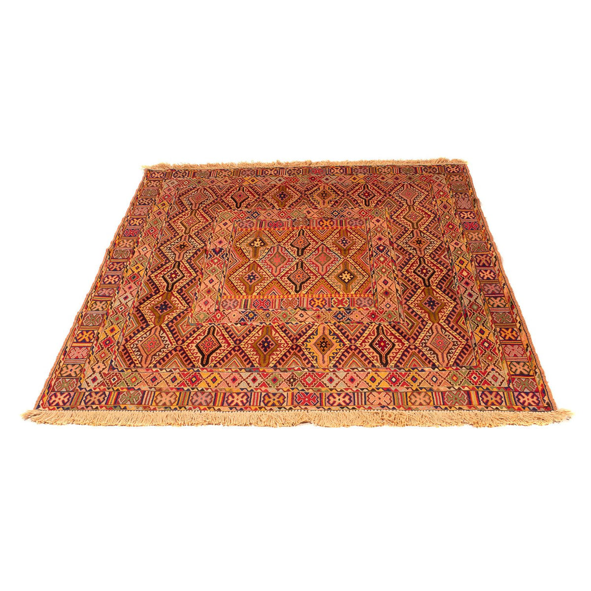 Kelim Carpet - orientalisk matta - 168 x 132 cm - flerfärgad