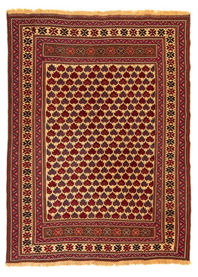 Kelim Carpet - orientalisk matta - 268 x 195 cm - flerfärgad