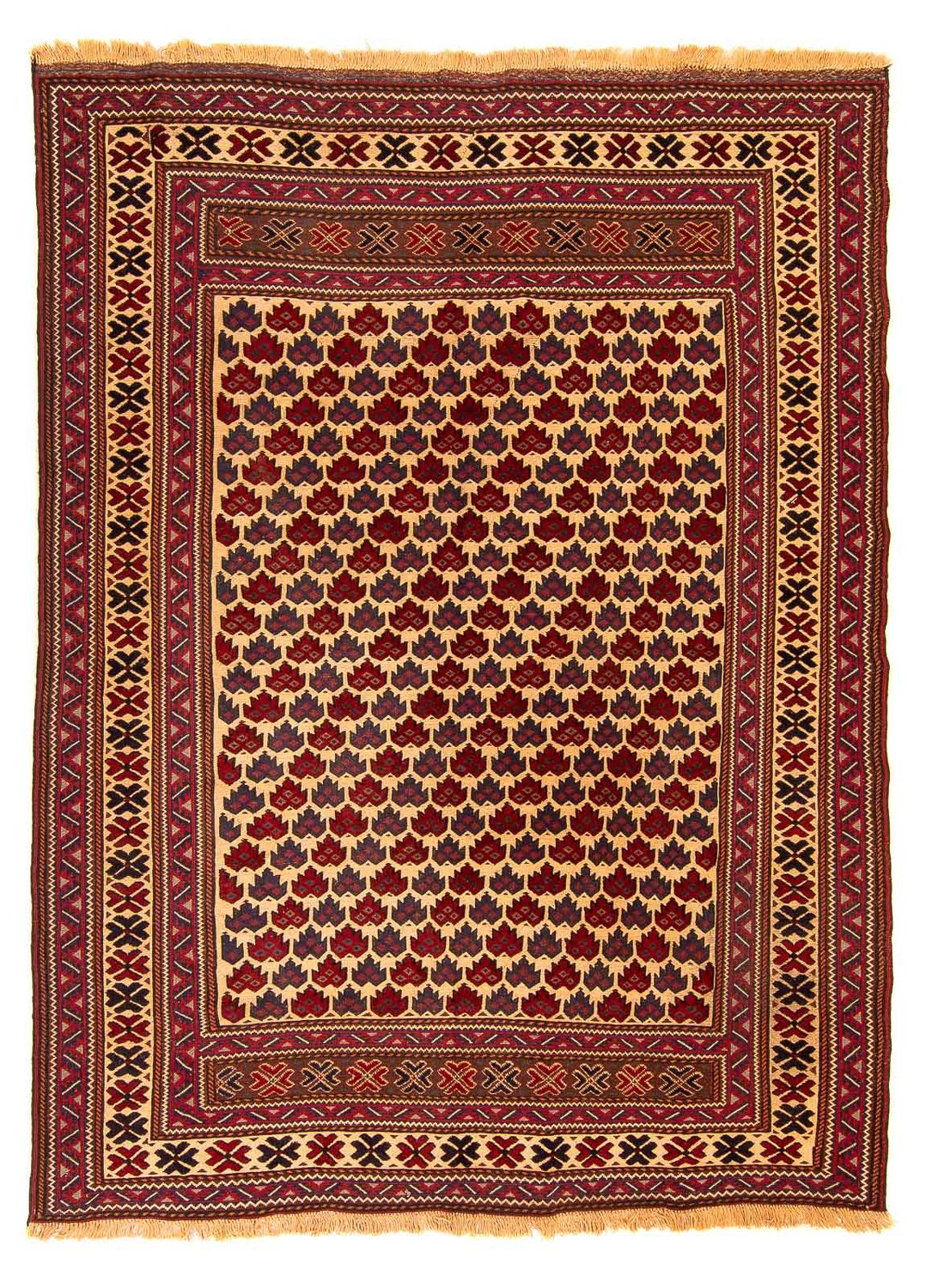 Kelim Carpet - orientalisk matta - 268 x 195 cm - flerfärgad
