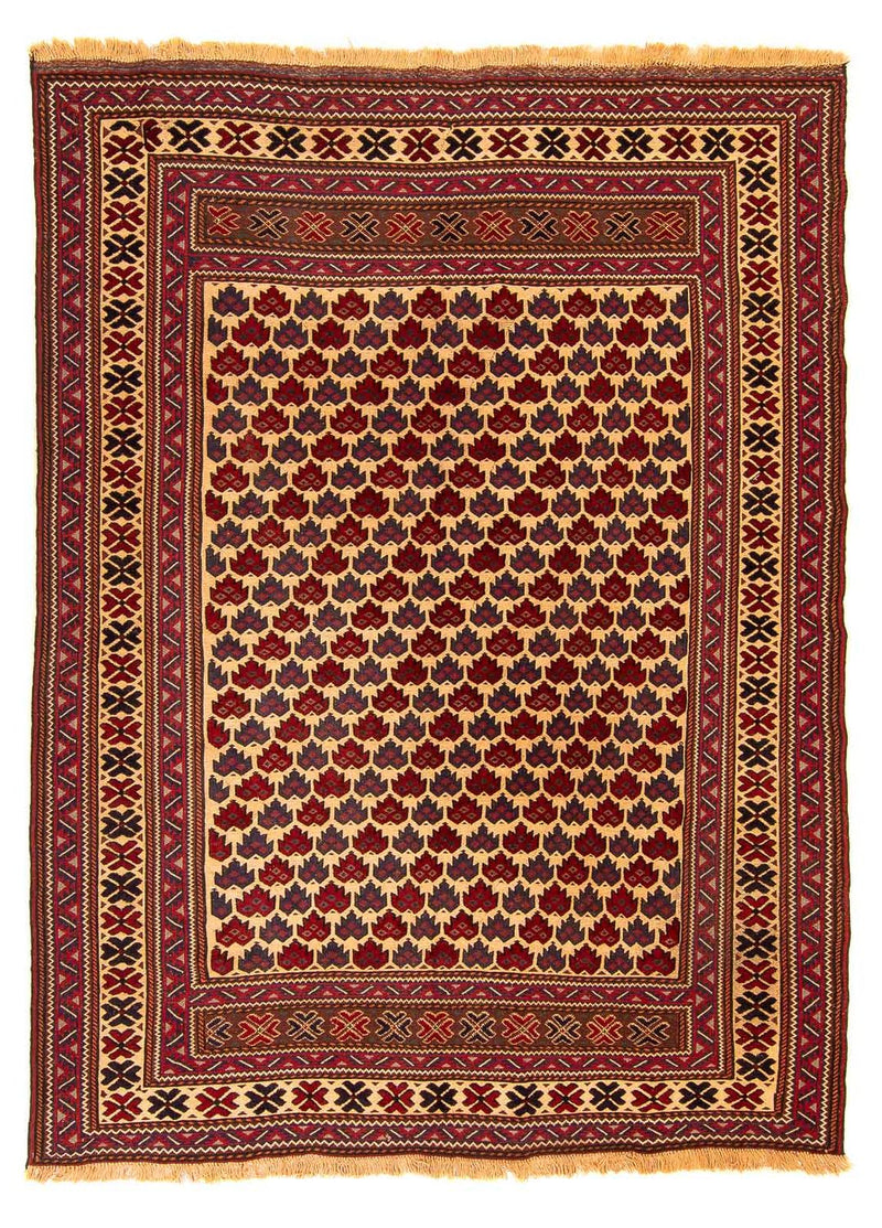 Kelim Carpet - orientalisk matta - 268 x 195 cm - flerfärgad