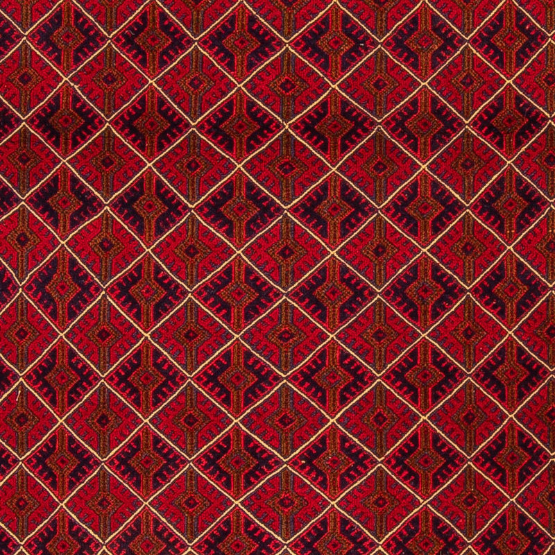 Kelim Carpet - orientalisk matta - 196 x 136 cm - mörkröd