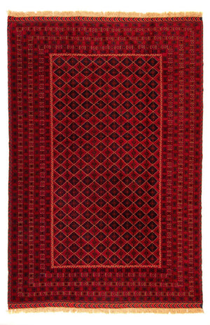 Kelim Carpet - orientalisk matta - 289 x 205 cm - mörkröd