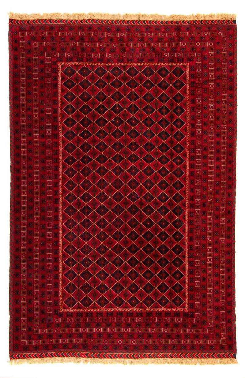 Kelim Carpet - orientalisk matta - 289 x 205 cm - mörkröd