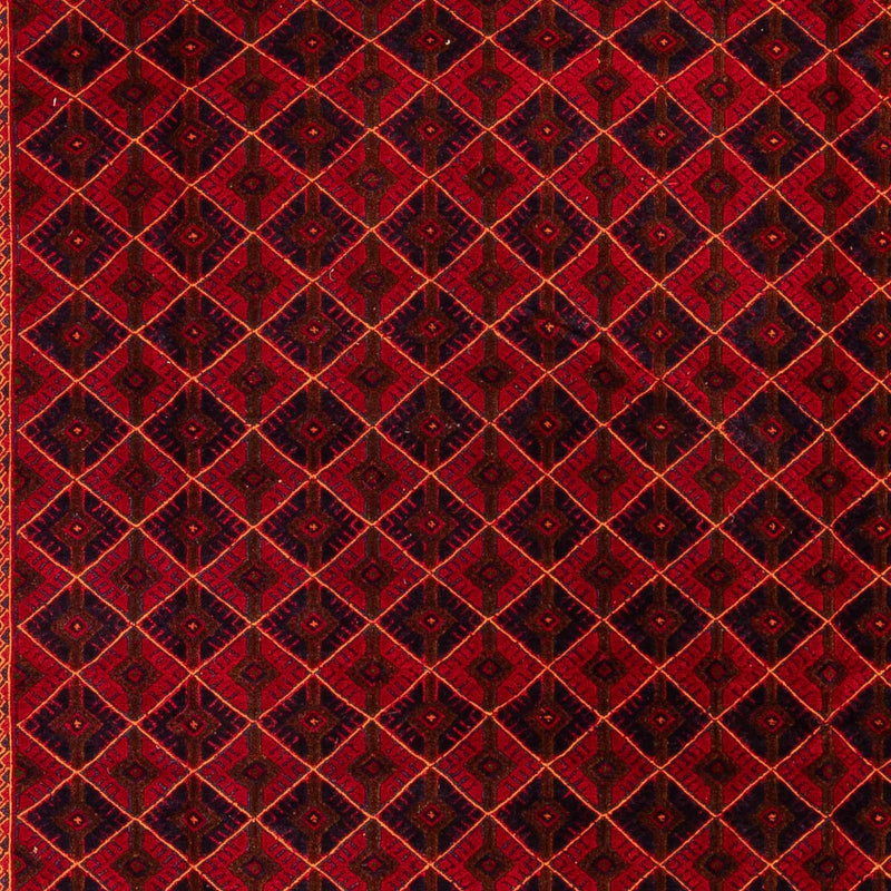 Kelim Carpet - orientalisk matta - 289 x 205 cm - mörkröd