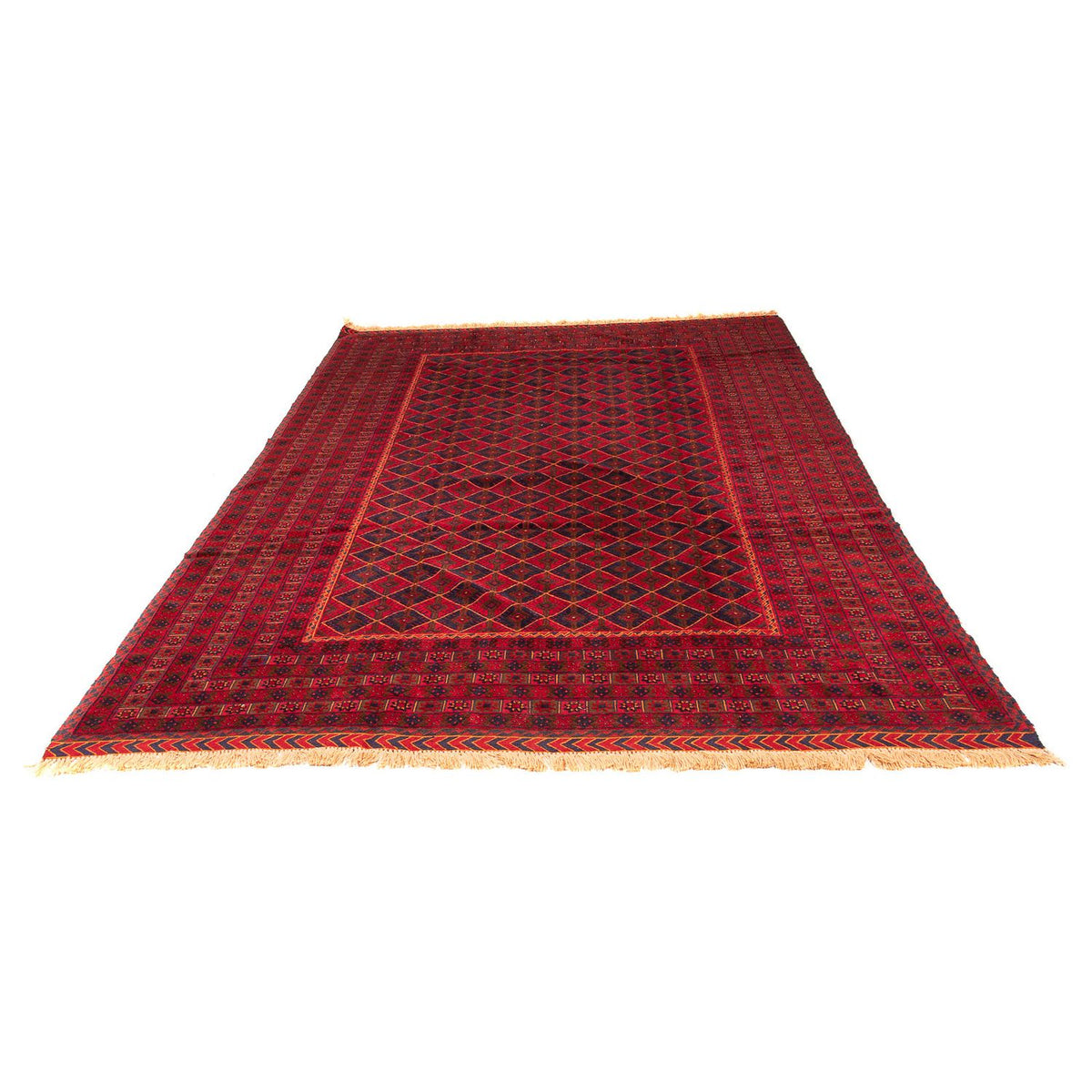 Kelim Carpet - orientalisk matta - 289 x 205 cm - mörkröd
