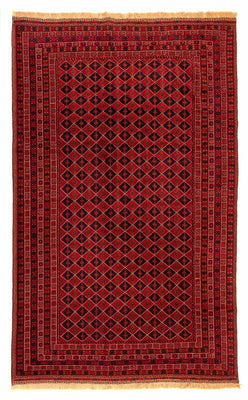 Kelim Carpet - orientalisk matta - 296 x 196 cm - mörkröd