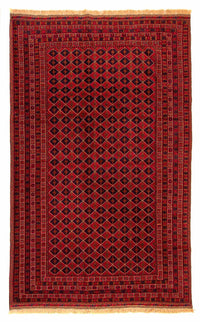 Kelim Carpet - orientalisk matta - 296 x 196 cm - mörkröd