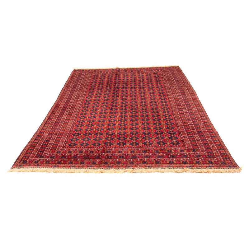 Kelim Carpet - orientalisk matta - 296 x 196 cm - mörkröd
