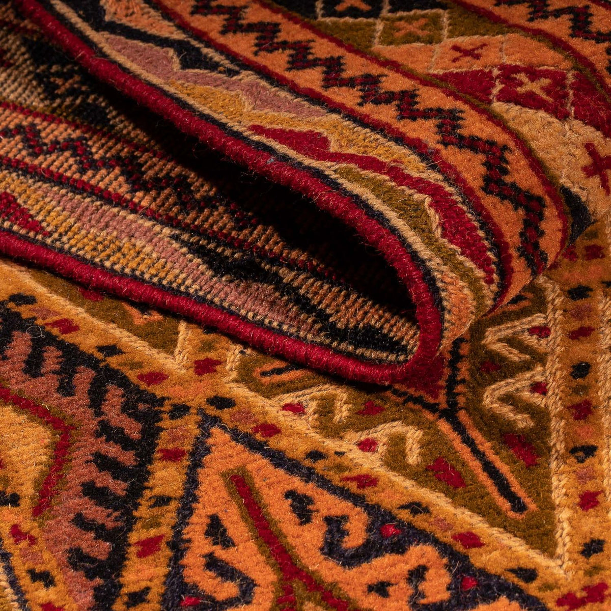 Runner Kelim Carpet - orientalisk matta - 194 x 61 cm - brun