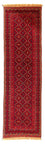 Runner Kelim Carpet - orientalisk matta - 279 x 81 cm - mörkröd