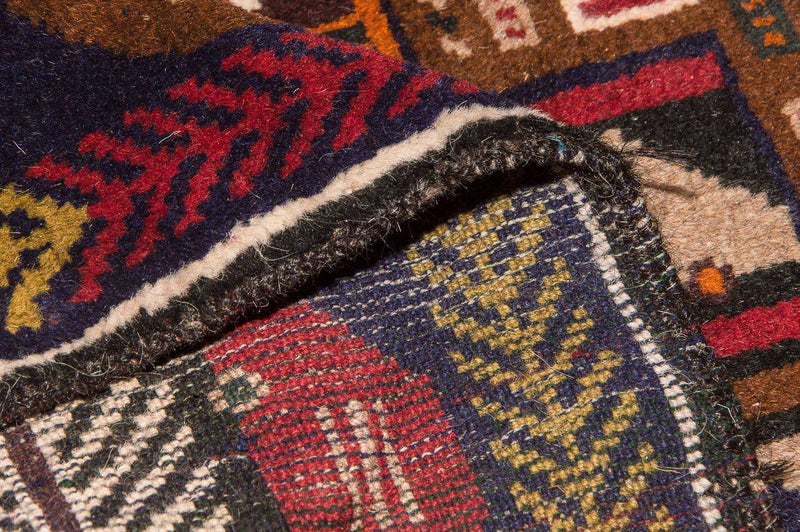 Baluch-matta - 140 x 85 cm - flerfärgad