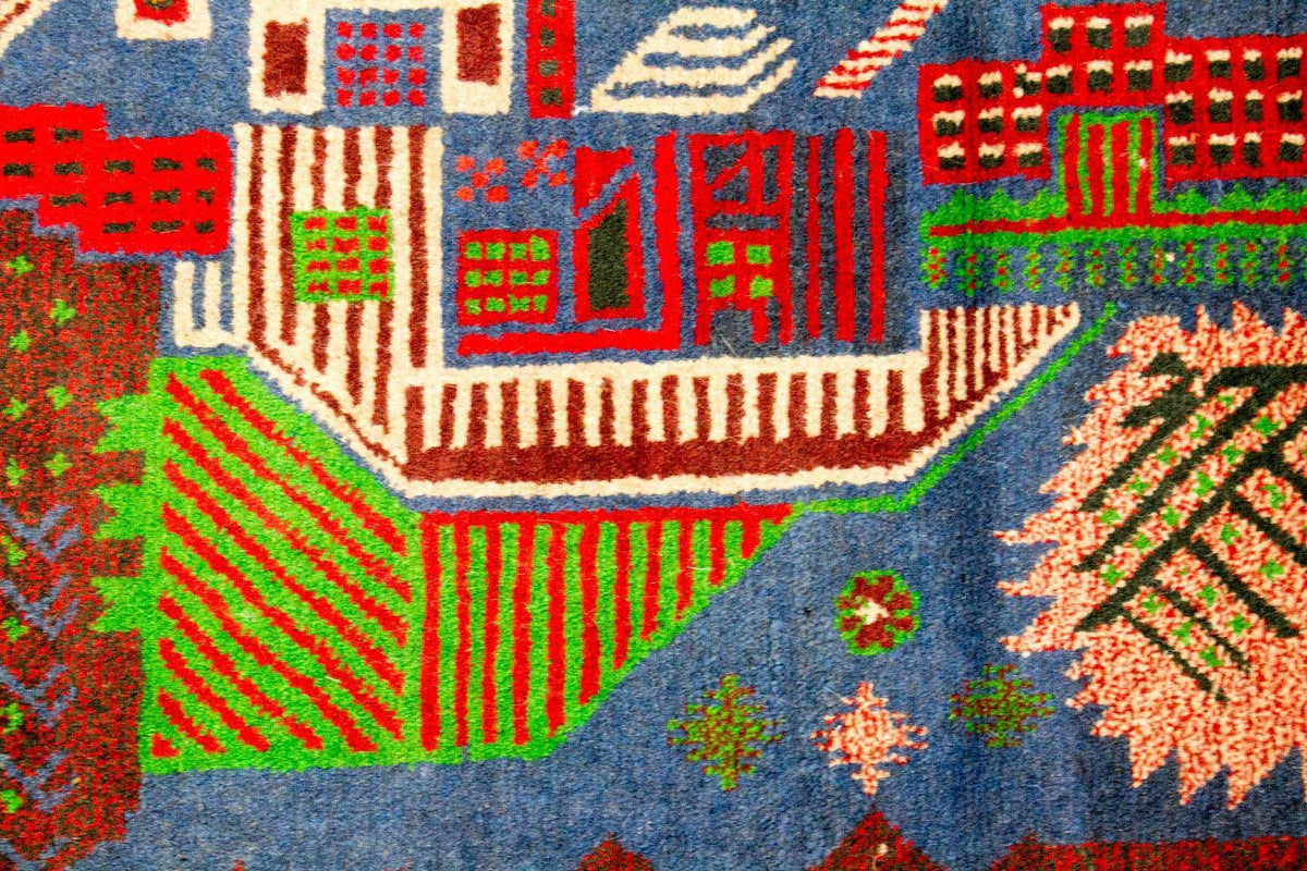 Baluch-matta - 135 x 89 cm - flerfärgad