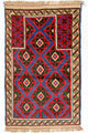 Baluch-matta - 135 x 82 cm - röd