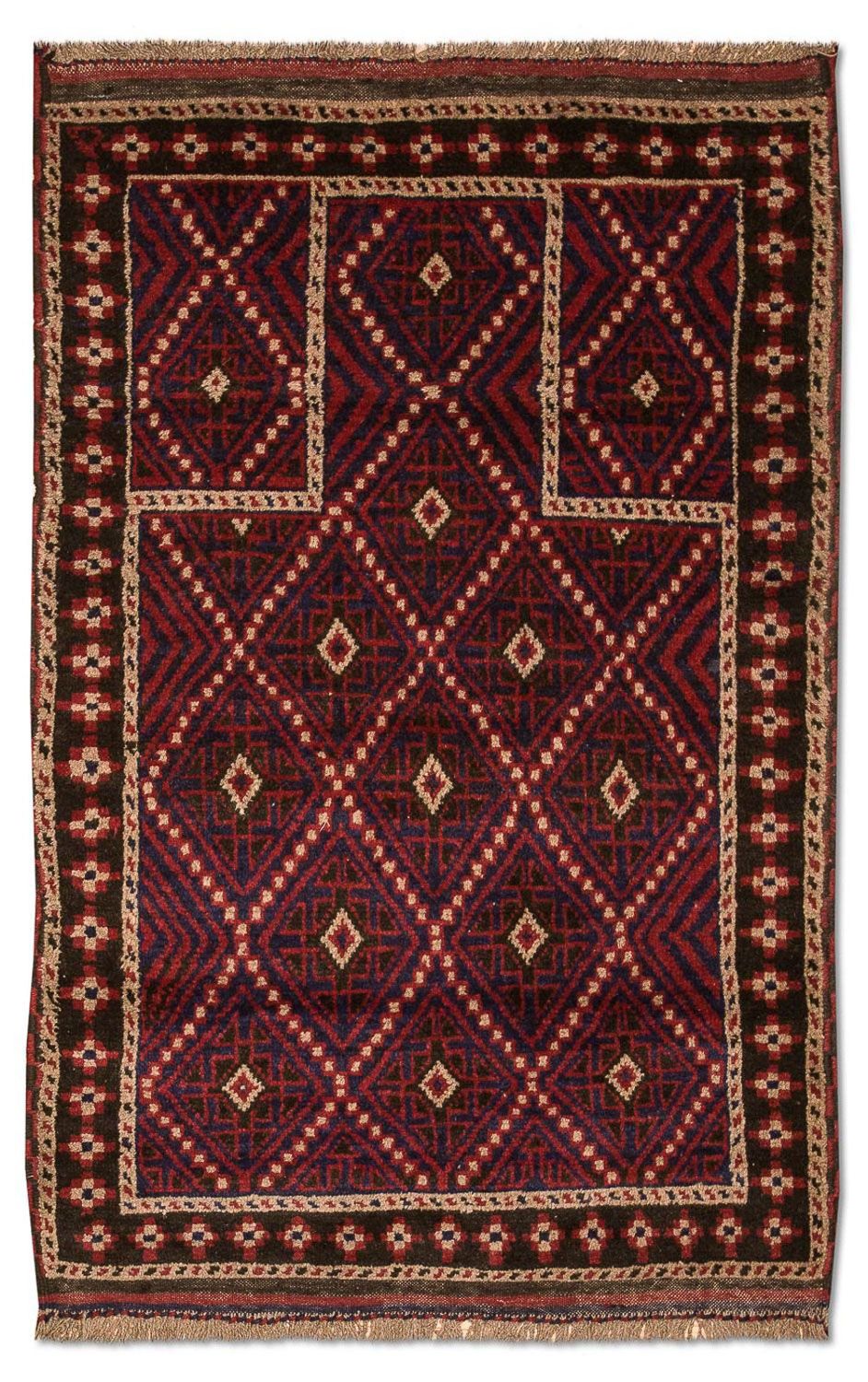 Baluch-matta - 127 x 85 cm - flerfärgad