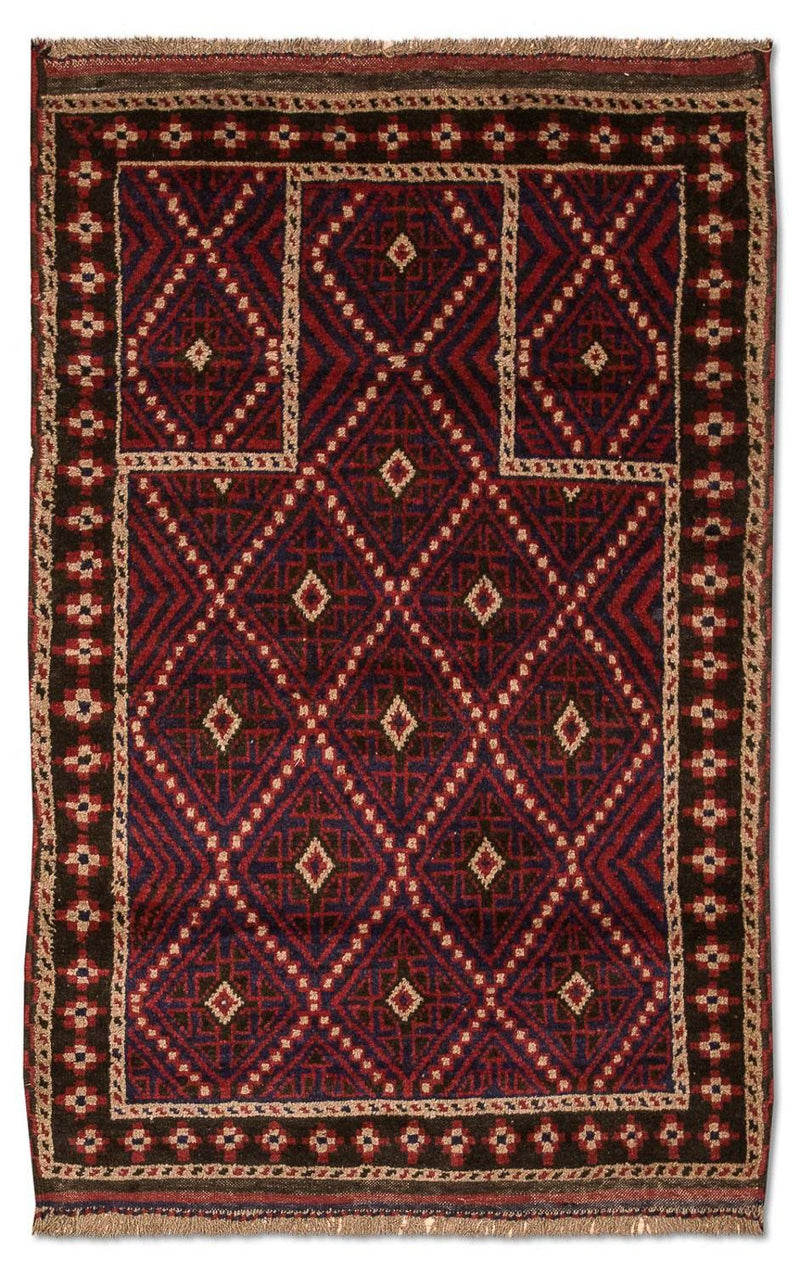 Baluch-matta - 127 x 85 cm - flerfärgad