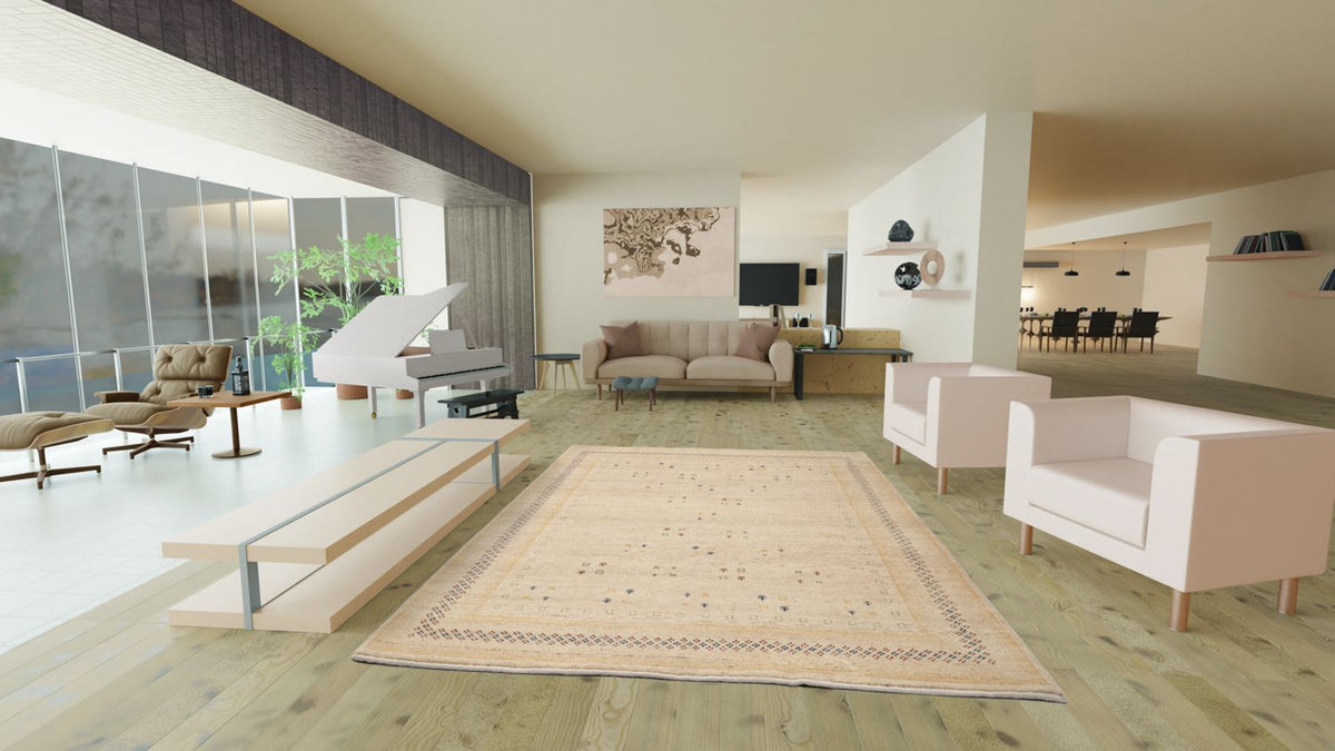 Gabbeh-matta - Loribaft Persian - 250 x 200 cm - beige