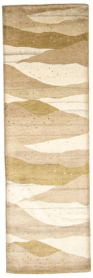 Runner Gabbeh-matta - Indus - 240 x 80 cm - beige