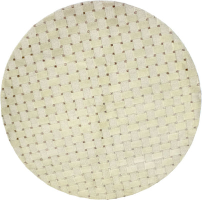 Nepal mattan runt  - 150 x 150 cm - beige