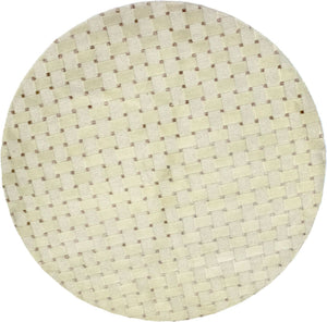 Nepal mattan runt  - 150 x 150 cm - beige