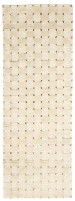 Runner Nepal mattan - 200 x 70 cm - beige