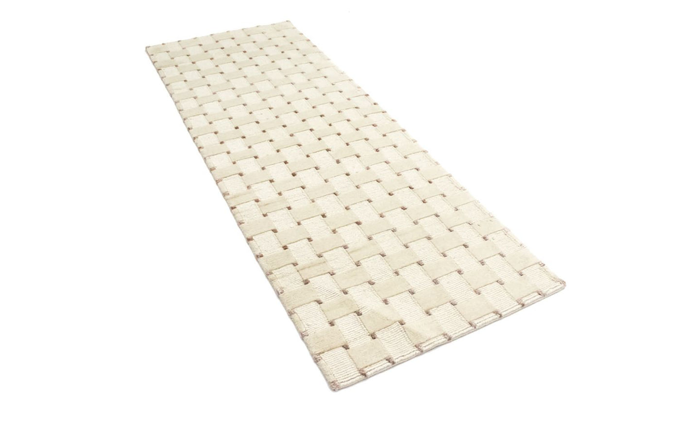 Runner Nepal mattan - 200 x 70 cm - beige
