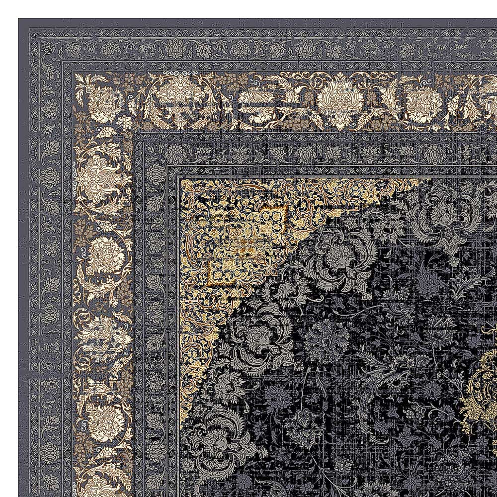 Orientalisk vävd matta - Golden Glam - rektangulär