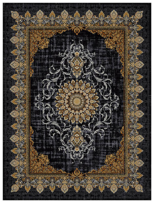 Orientalisk vävd matta - Saffron Sensations - rektangulär