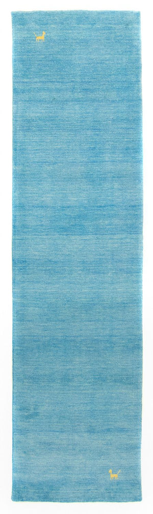 Runner Gabbeh-matta - Indus - 200 x 80 cm - ljusblå