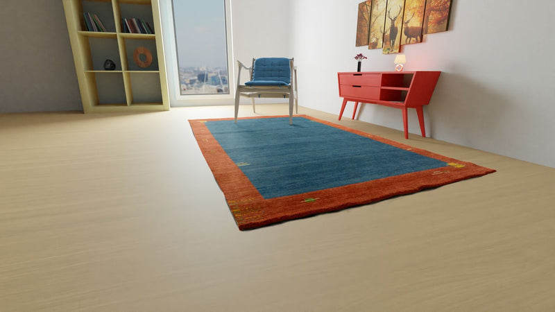 Gabbeh-matta - Indus - 180 x 120 cm - blå