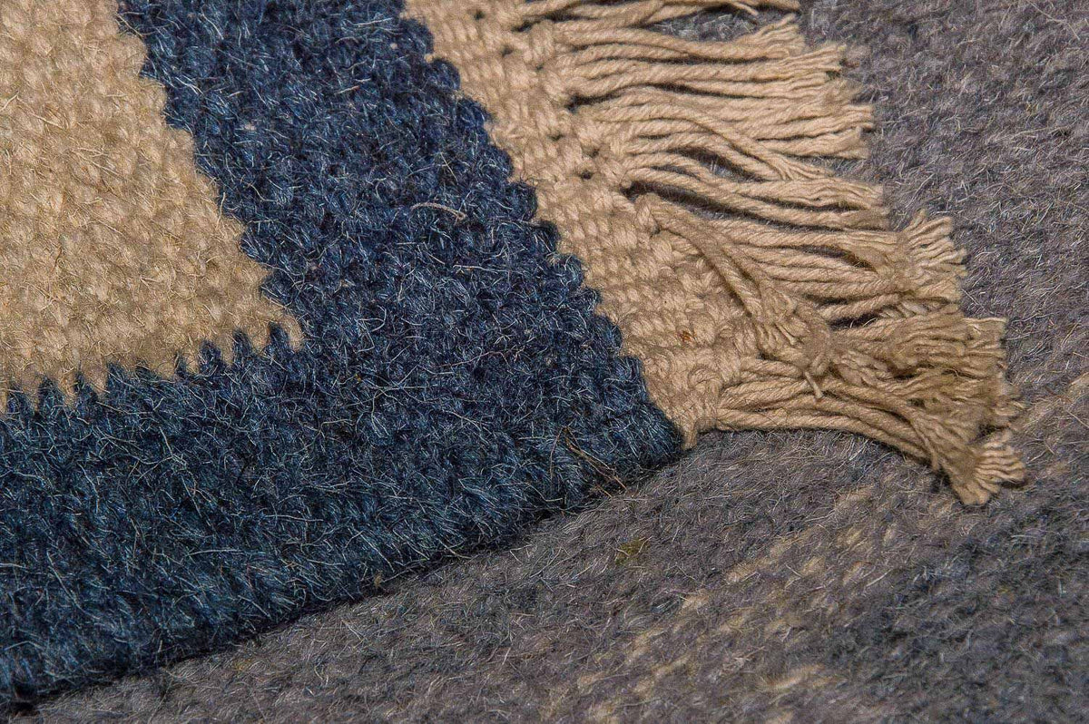 Runner Kelim matta - trendig - 250 x 80 cm - blå