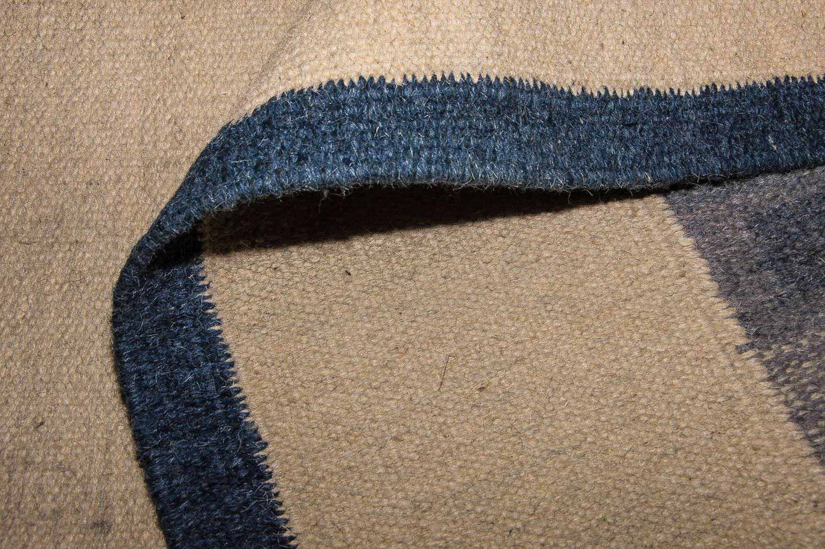 Runner Kelim matta - trendig - 250 x 80 cm - blå