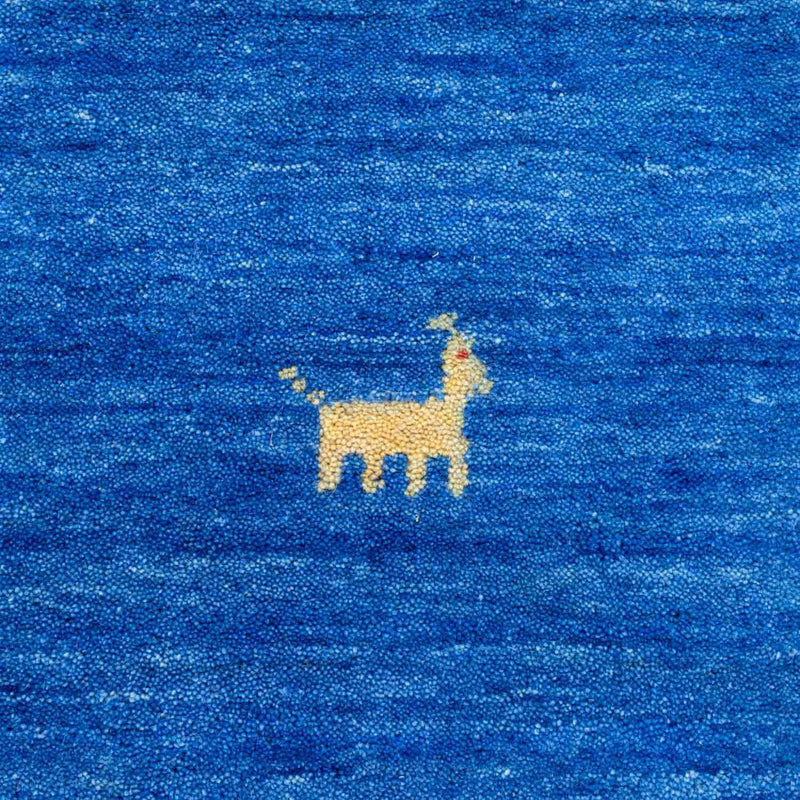 Gabbeh-matta - Softy runt  - 250 x 250 cm - blå