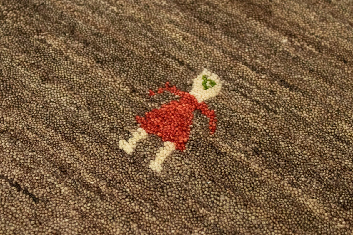 Gabbeh-matta - Indus - 250 x 200 cm - brun