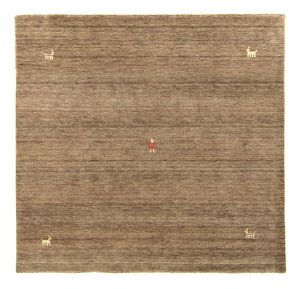 Gabbeh-matta - Indus runt  - 250 x 250 cm - brun