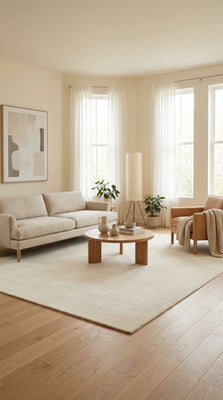 Berber matta - Fluffy - rektangulär